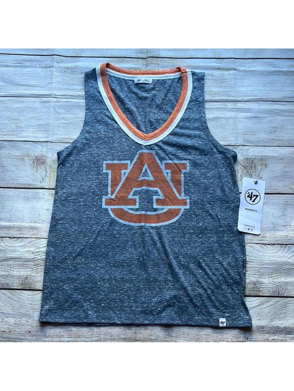 💚 47 Auburn Tigers vneck Tank Top